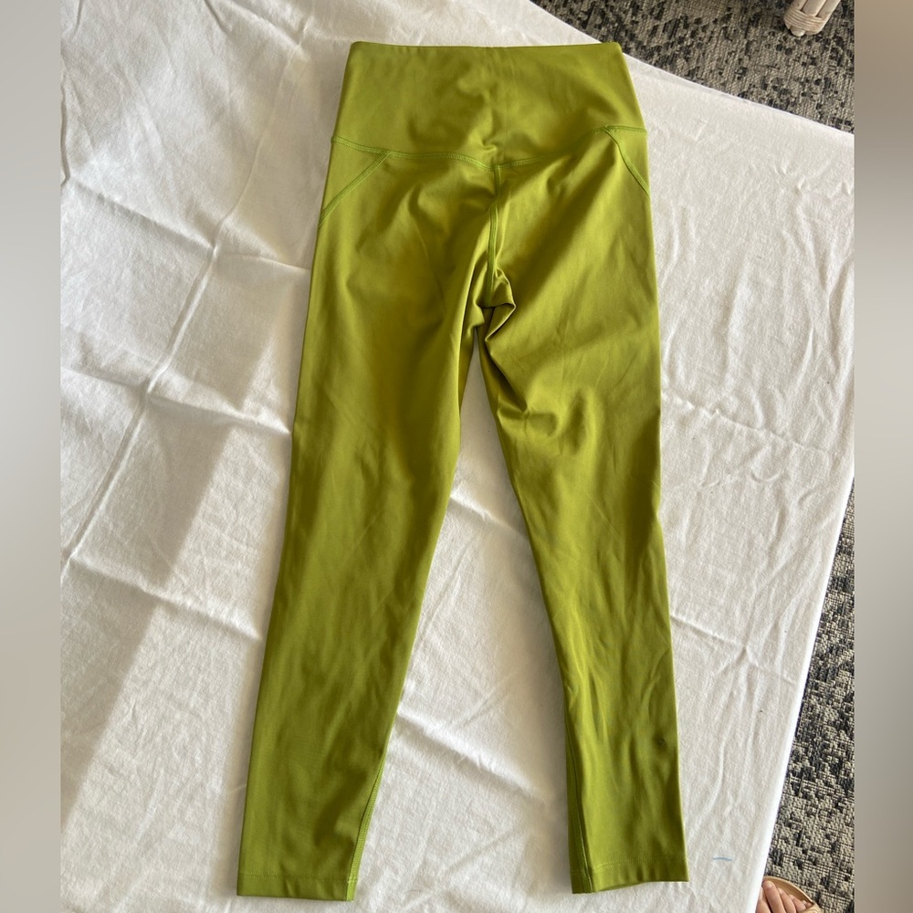 Girlfriend Collective Compressive High Rise Leggings Ivy Green Lime Chartreuse S - Picture 11 of 12